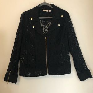 Chico’s Lace Moto Jacket